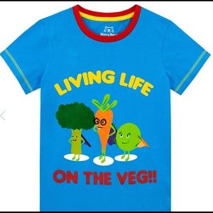 2/$25 Harry Bear Vegetables Tee Size 4